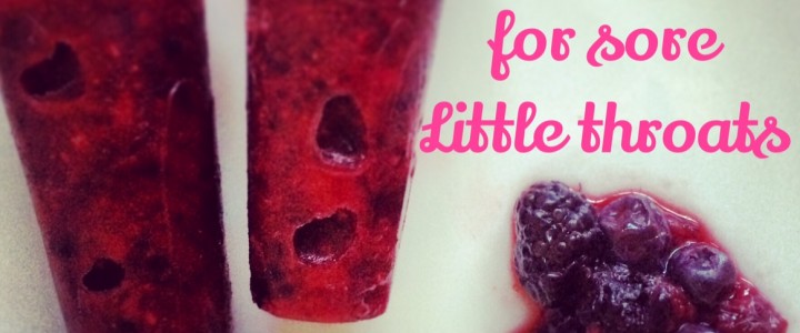 Antioxidant pops for little sore throats